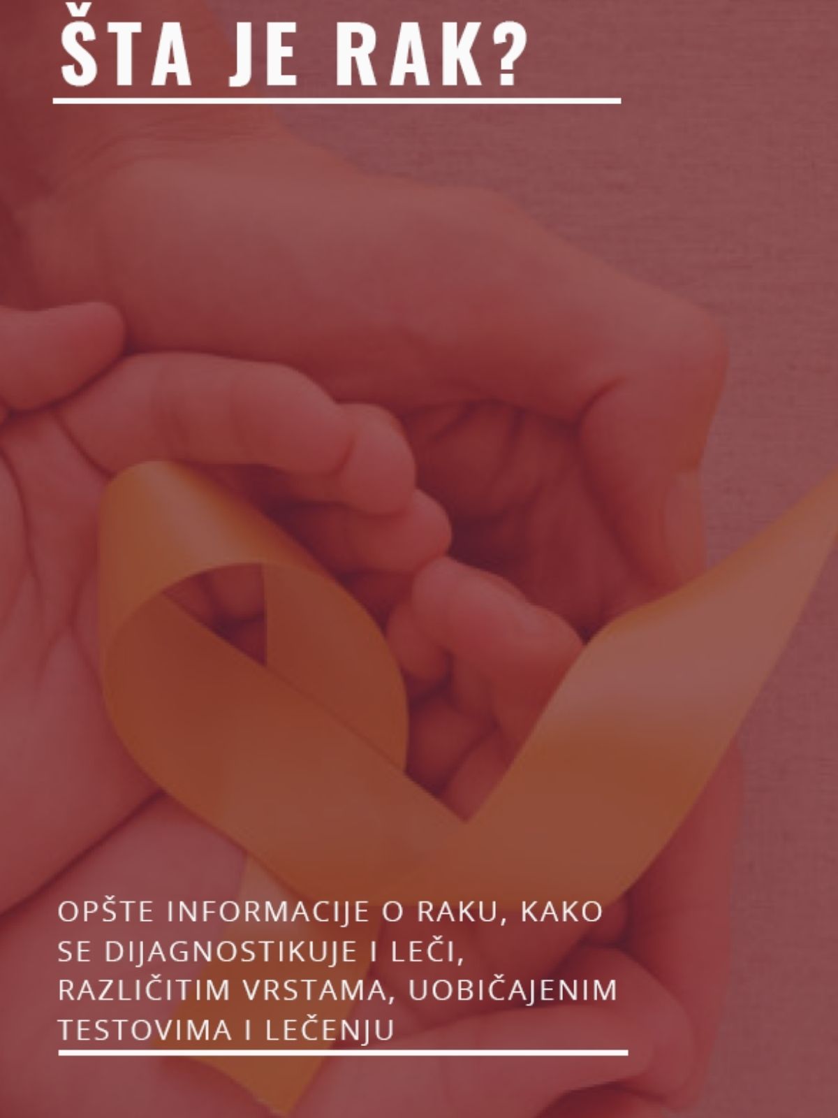 Naslovna: Šta je rak